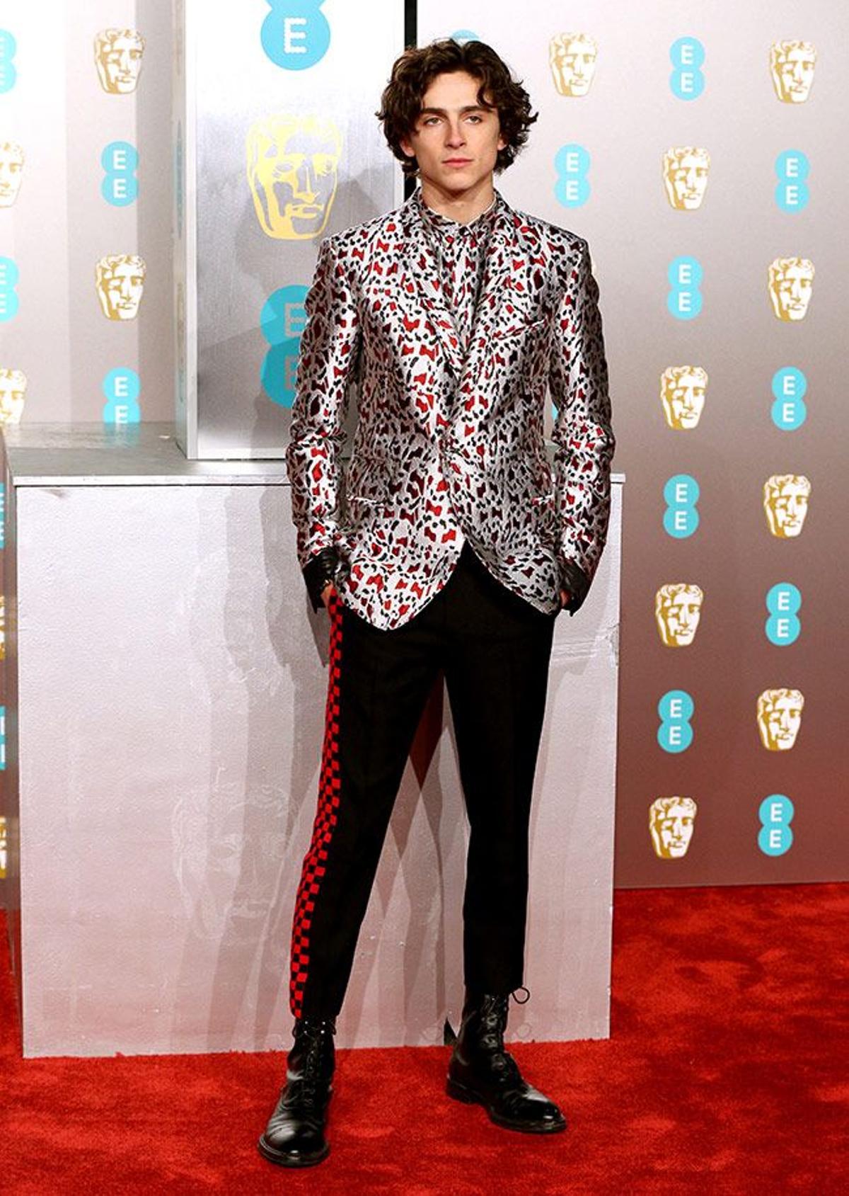 Timothée Chalamet en los Premios BAFTA