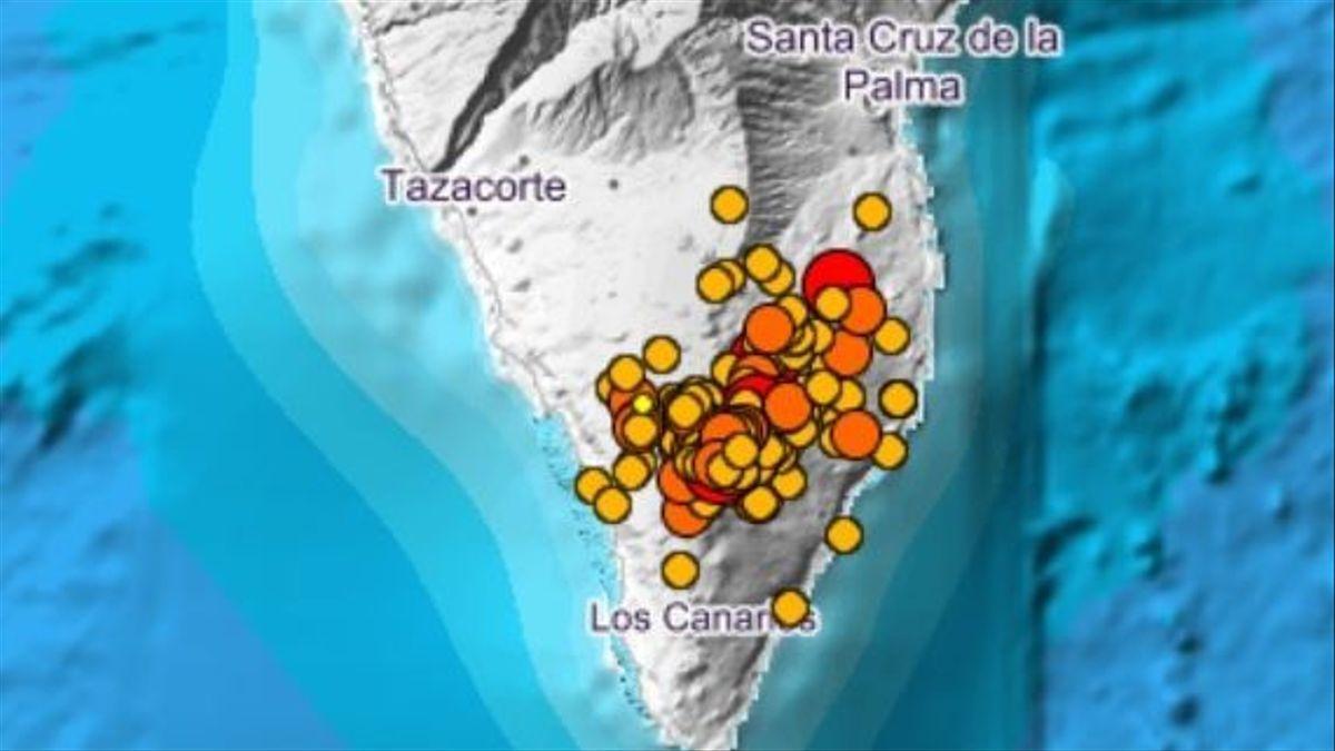 Terremotos registrados en La Palma. | La Provincia