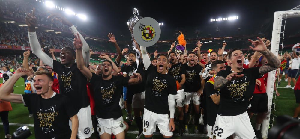 Final Copa del Rey 2019: Celebración a pie de campo