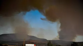Fuertes retenciones en el norte extremeño por el cierre de la A-66, en plena operación salida