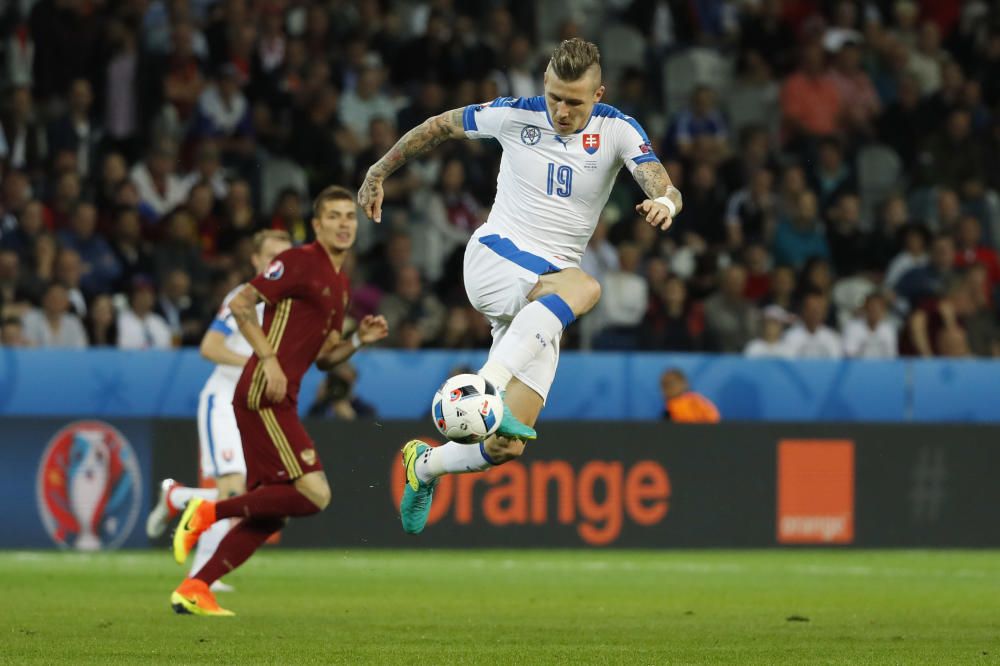 Las mejores imagenes del partido Rusia- Eslovaquia de la Eurocopa 2016