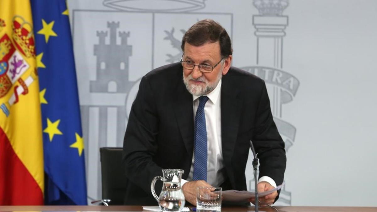 Mariano Rajoy, el pasado viernes en la Moncloa.
