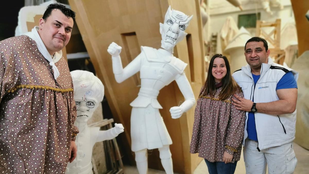 En 2019 ya visitaba el taller de Ximo esteve para visitar la primera de sus fallas... que luego fue la segunda.