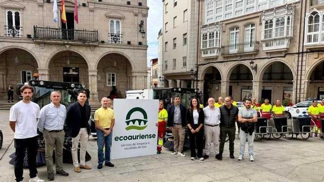 Presentación oficial de Eco Auriense, la nueva concesionaria de Limpieza de Ourense, que arrancó este 1 de septiembre su contrato
