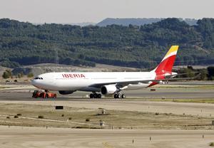 Un avión de Iberia en una imagen de archivo.