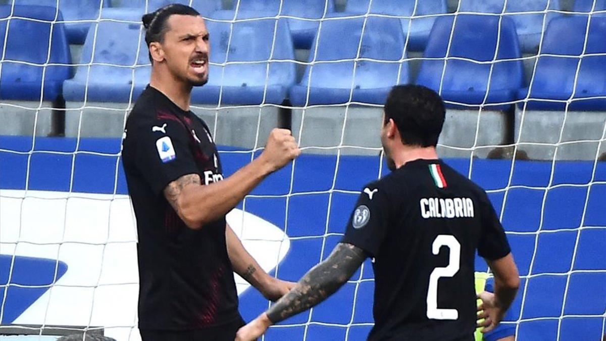 Ibrahimovic lideró la victoria del Milan sobre la Sampdoria