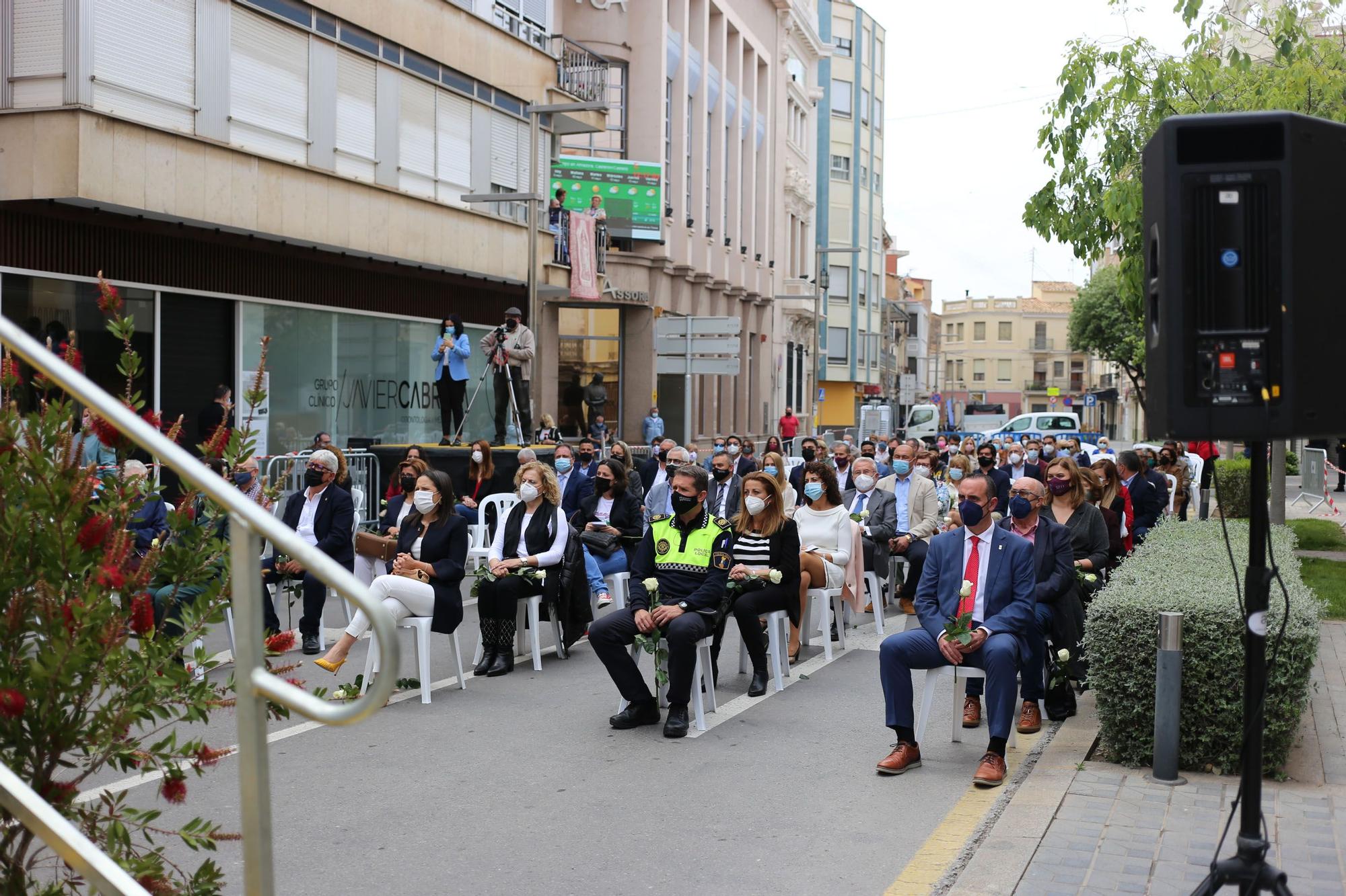 Homenaje en Almassora a las víctimas del covid y los trabajadores esenciales durante la pandemia