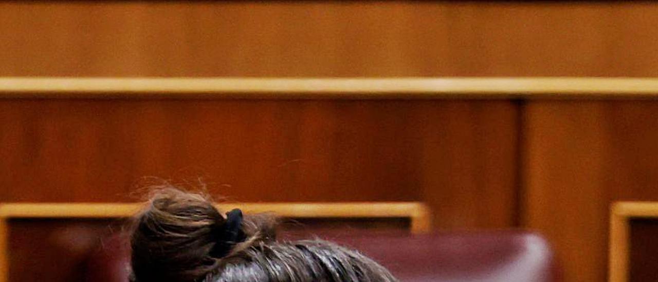 Pablo Iglesias, vicepresidente del Gobierno, en  el Congreso a principios de mes
