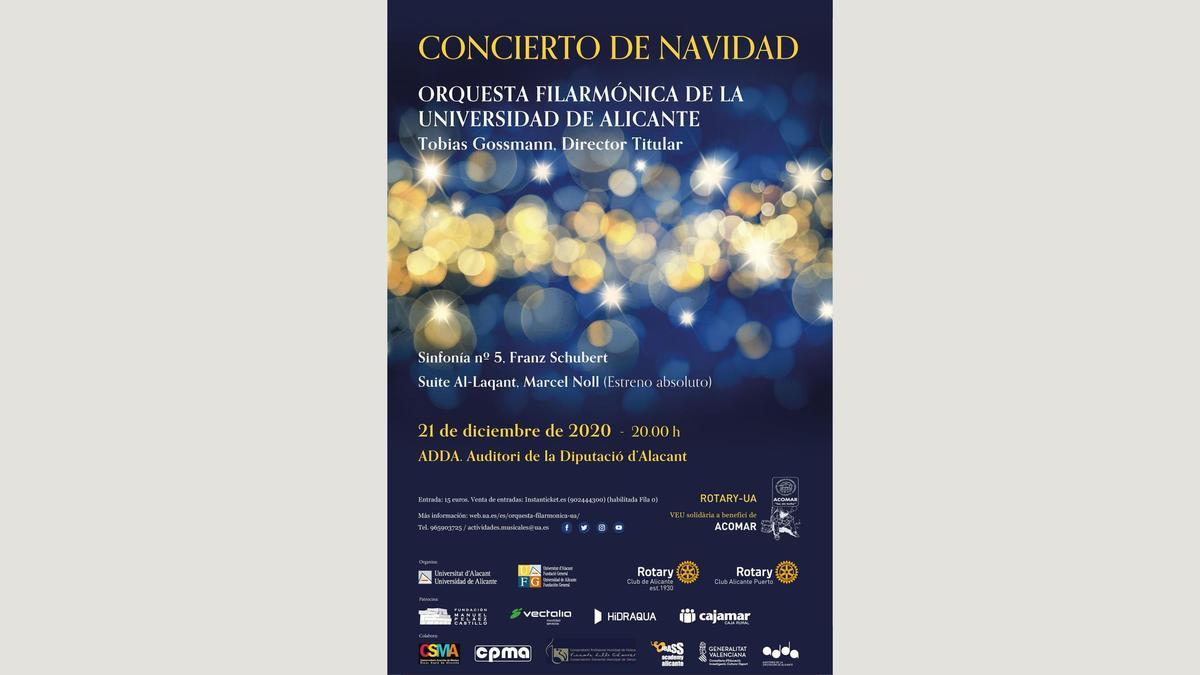 Programa concierto de Navidad 2020.