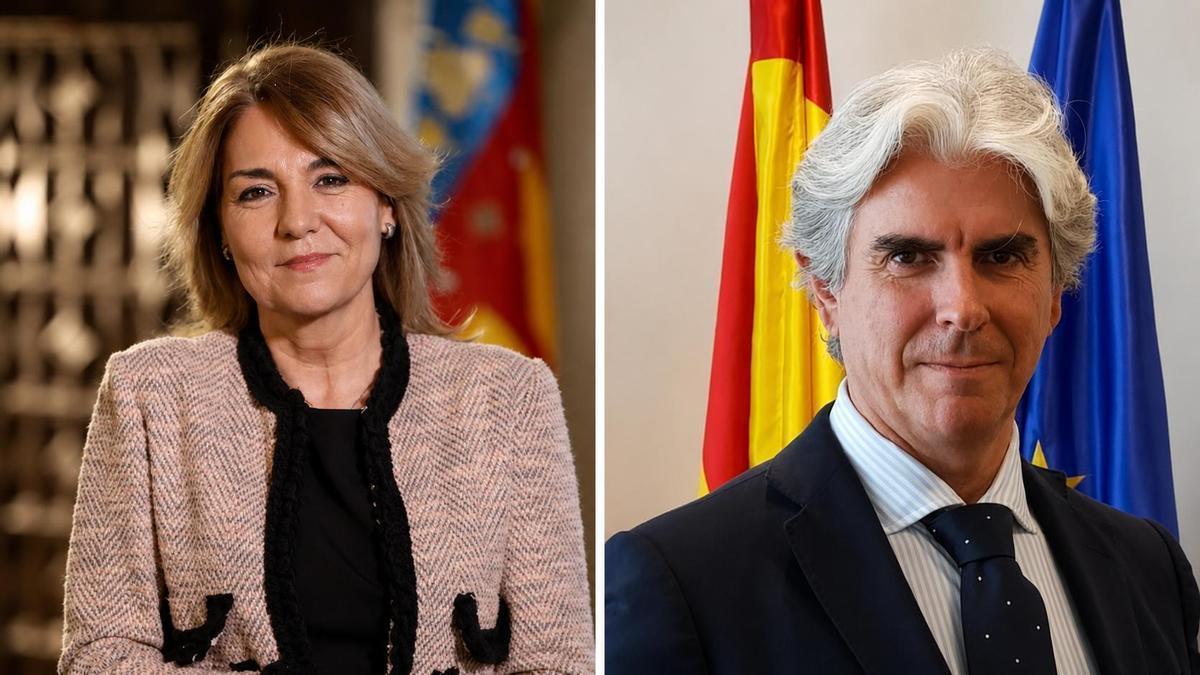 La vicepresidenta Susana Camarero y el secretario autonómico Felipe Carrasco.