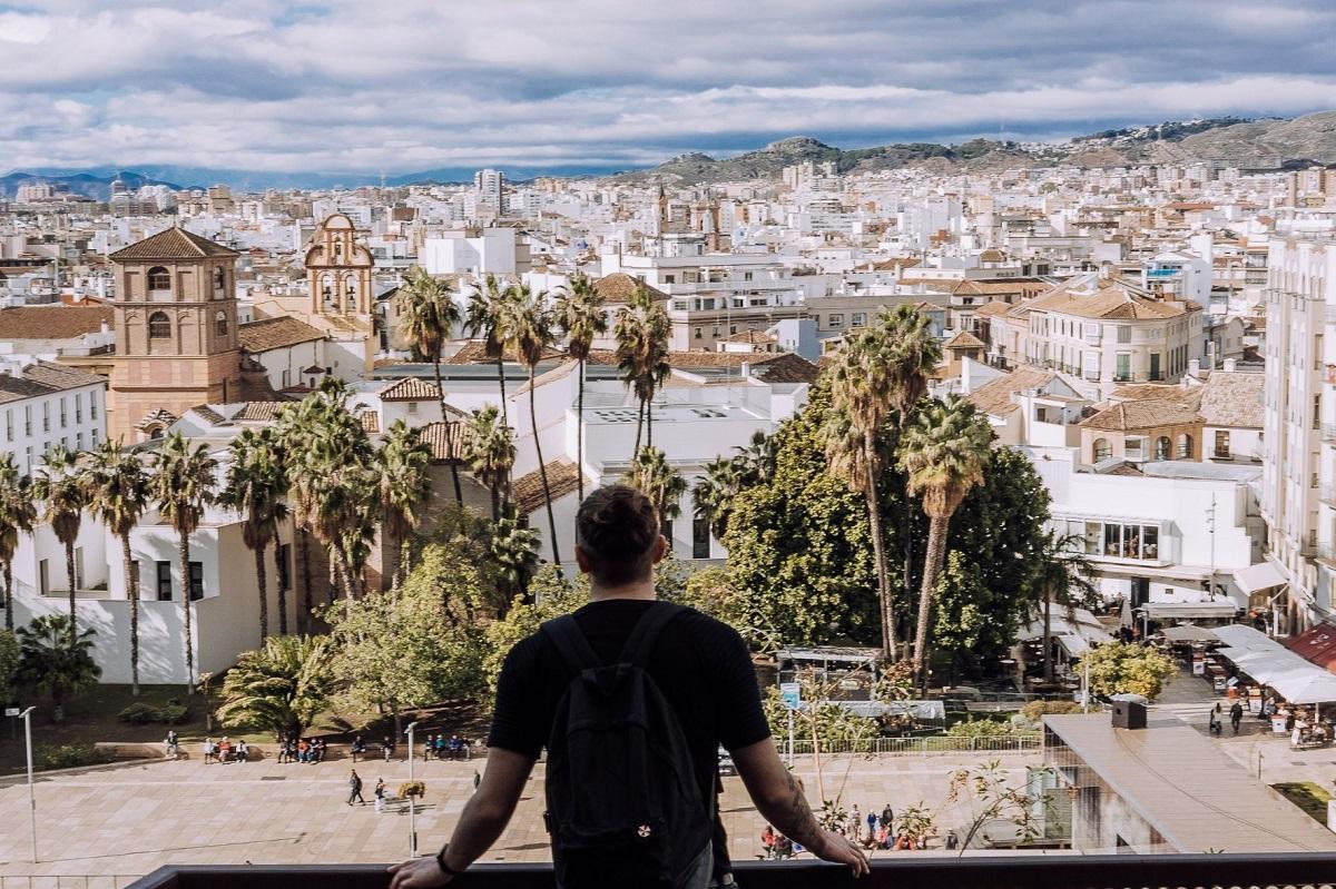 Un turista en Málaga.