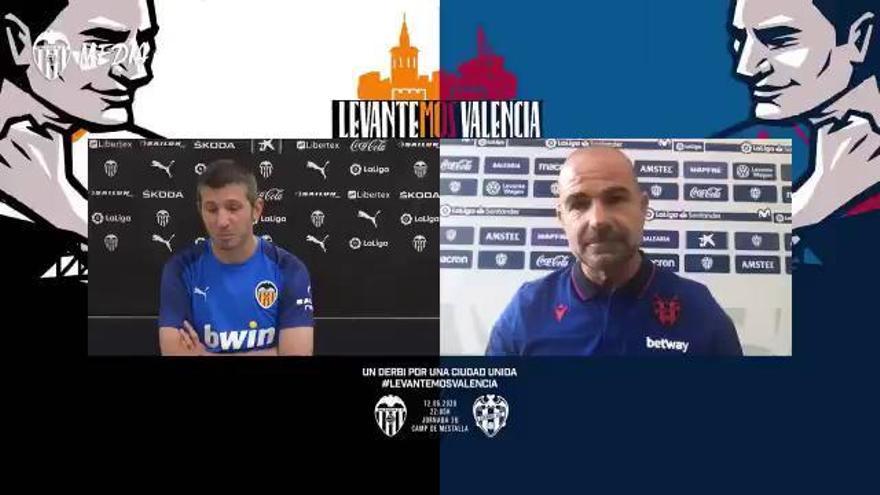 Celades y Paco López tienen un objetivo: "Ojalá levantemos Valencia"