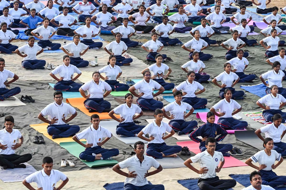 Día Internacional del Yoga en la India