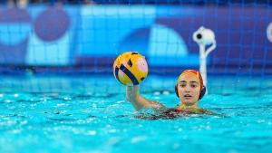 Martina Terré, con la selección española femenina de waterpolo.