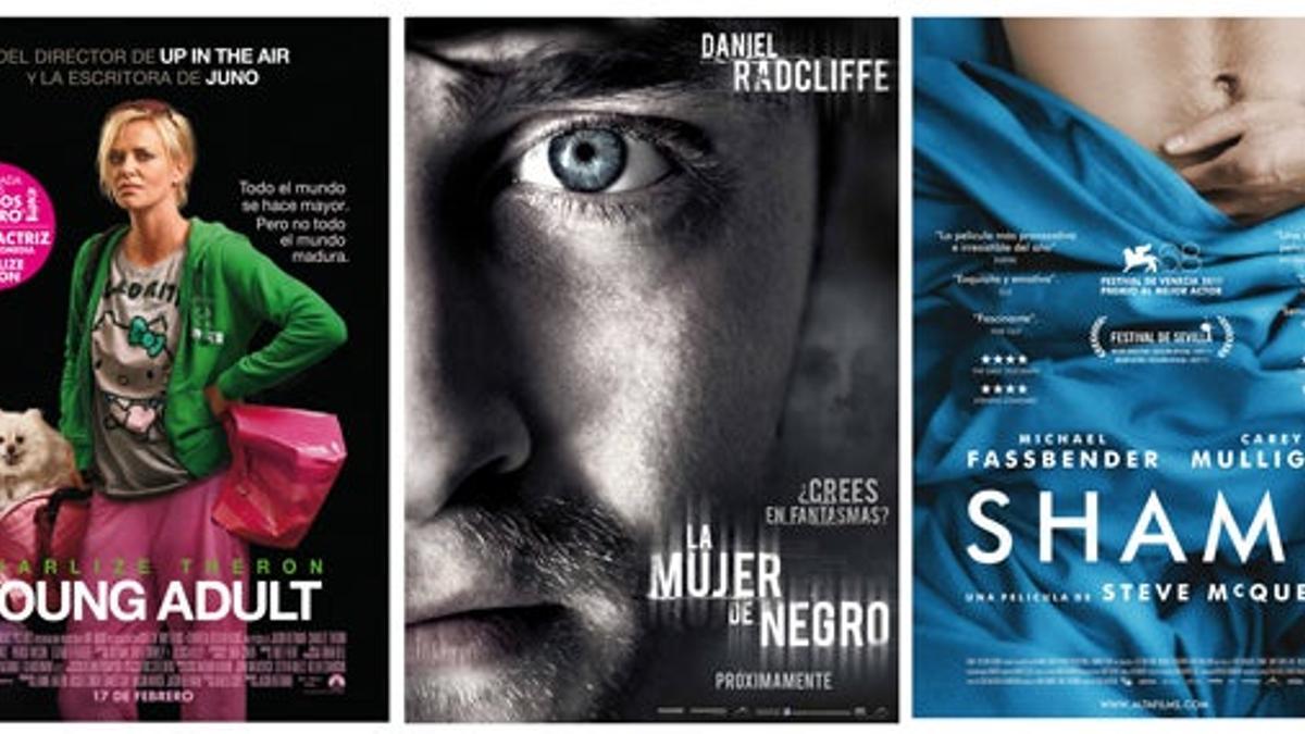 'Young adult', 'Shame' y 'La Mujer de negro'