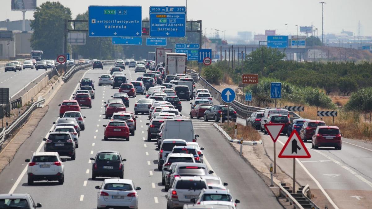 Retenciones en la A3 en Loriguilla