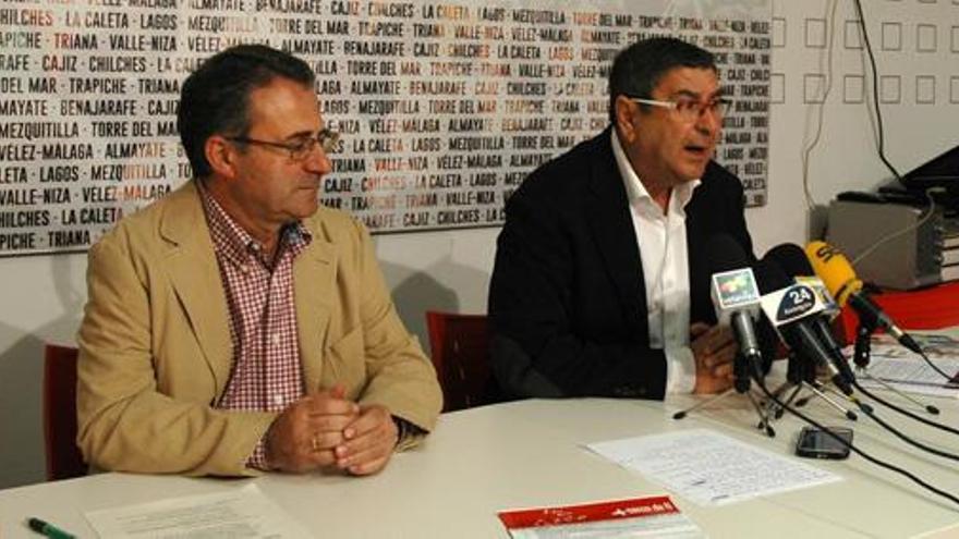 José Alarcón y Antonio Moreno Ferrer, candidato veleño.