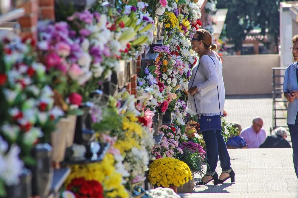 Afluencia masiva de visitantes al cementerio de Orihuela