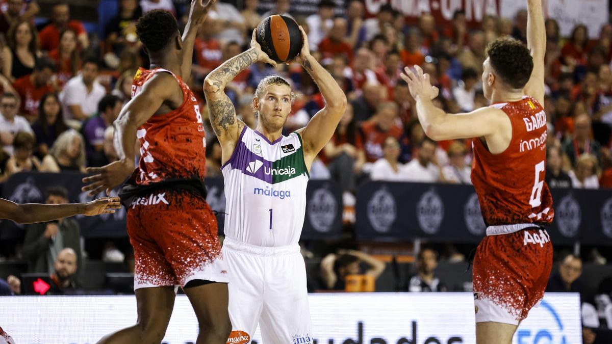 Dylan Osetkowski, en los cuartos de final ante el Baxi Manresa.