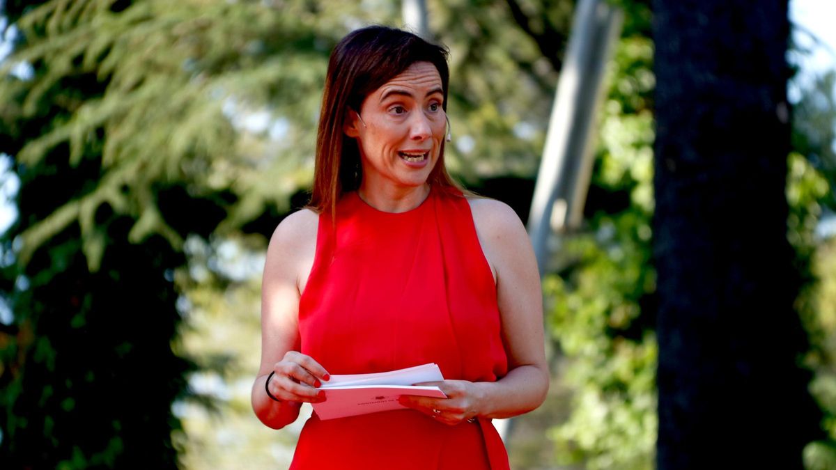 La alcaldesa de Reus, Sandra Guaita (PSC), durante la conferencia de ciudad, este lunes.