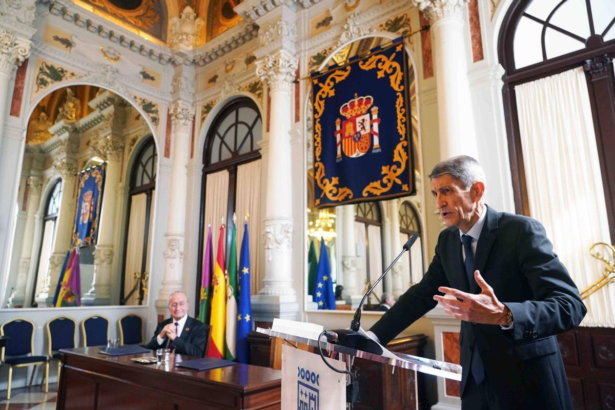 Intervención del presidente de la Fundación Unicaja, José M. Domínguez.