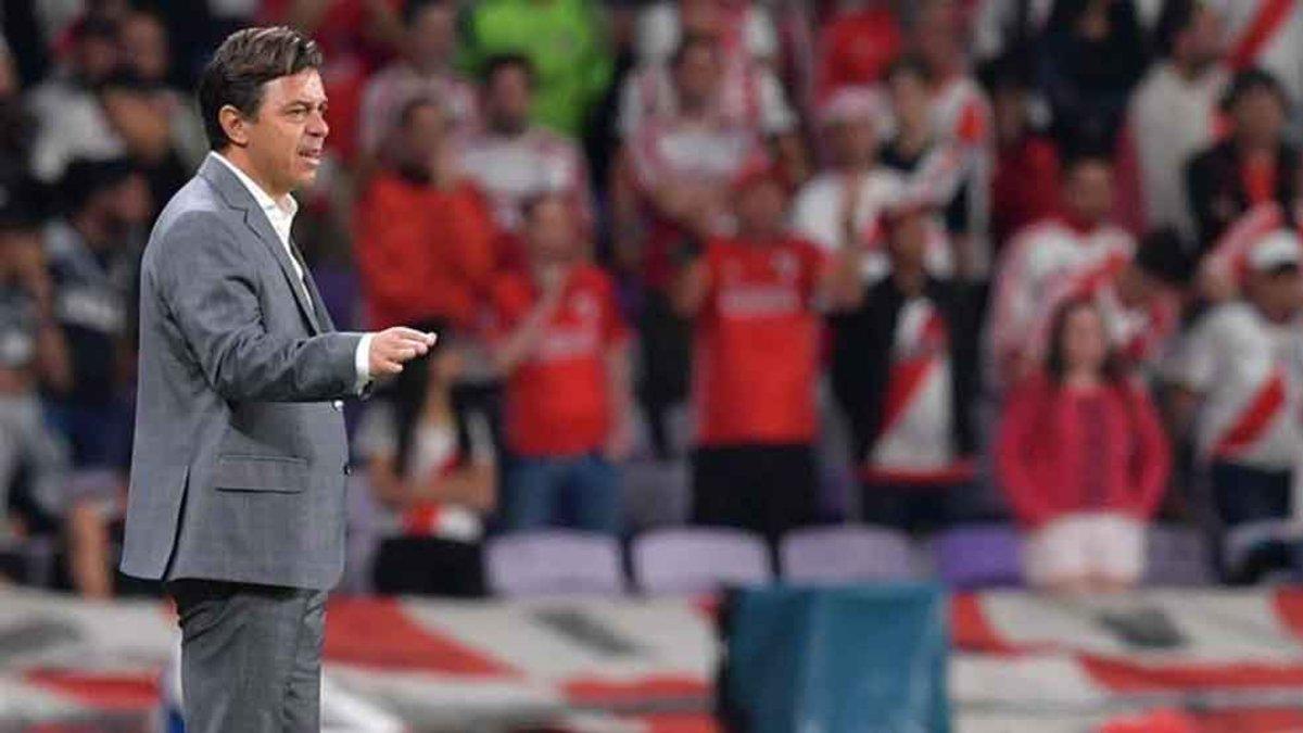 Gallardo, entrenador de River Plate. Su equipo no estará en la final del Mundial de Clubes