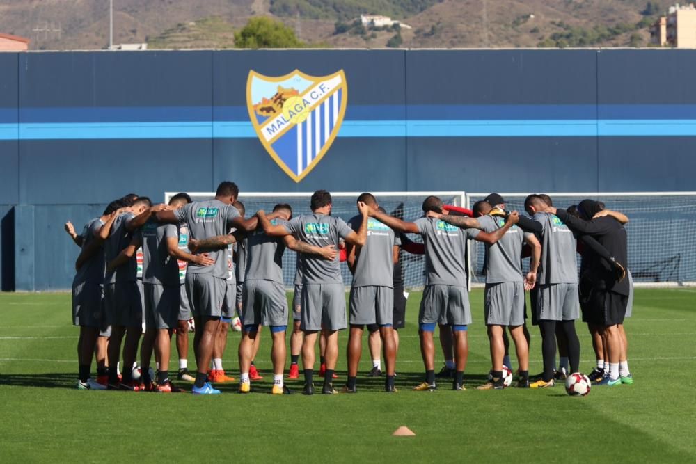 Entrenamiento de la selección de Costa Rica en Málaga