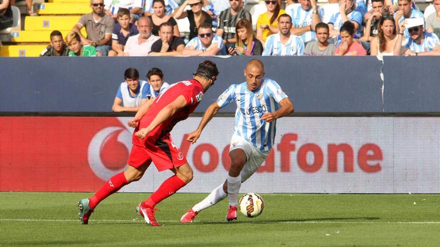 Nordin Amrabat, en un lance durante el último partido liguero contra el Sevilla.