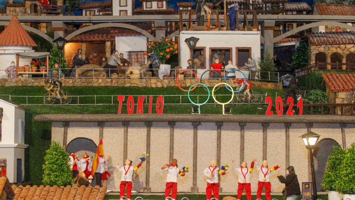 Los éxitos gallegos de los Juegos Olímpicos se merecían una dedicatoria. |  // IÑAKI ABELLA