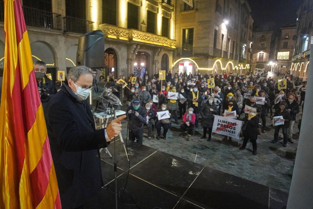 Quim Torra, a l'acte de Girona Vota