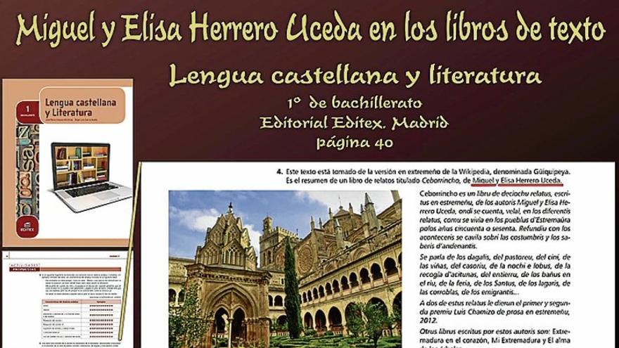 El libro Ceborrincho se incluye en Bachillerato