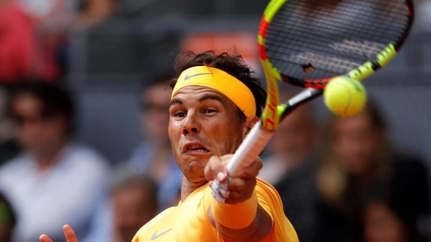 Rafa Nadal, durante el partido contra Monfils