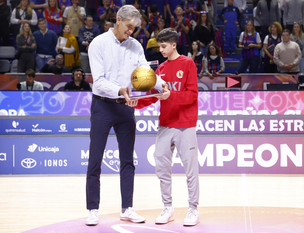 Nil Serrat, del Baxi, quan ha rebut el seu reconeixement