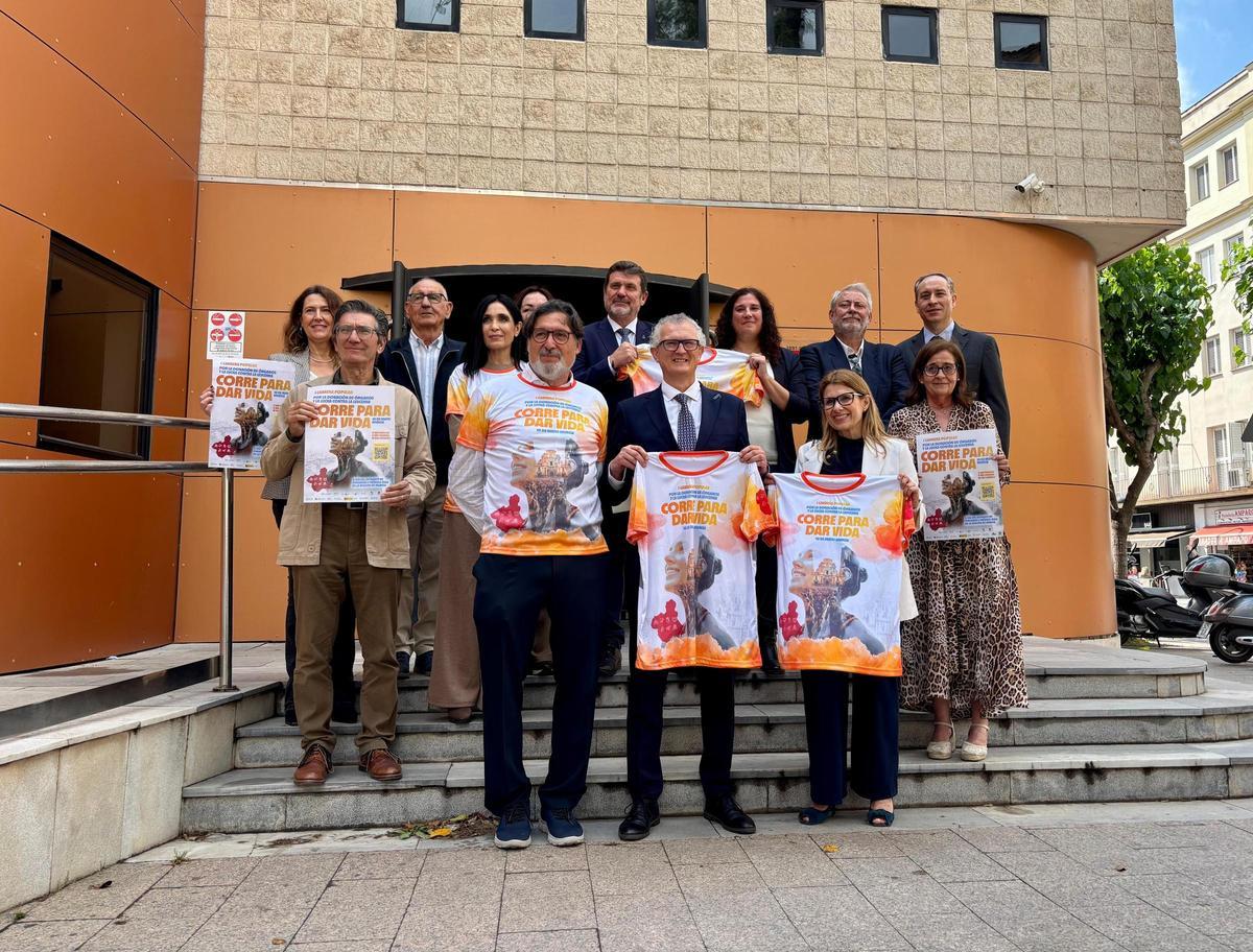 El consejero de Salud en la presentación de los actos del II Día regional del donante de órganos sólidos y medula ósea y el III Match Región de Murcia