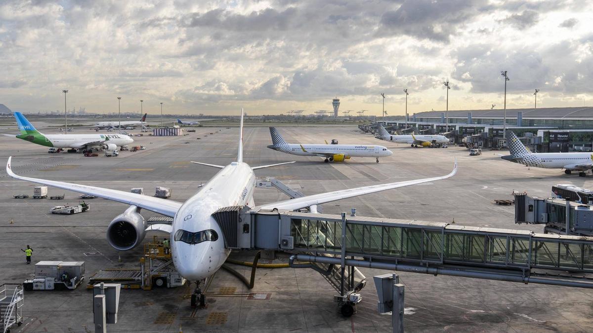 Avions a l’aeroport del Prat