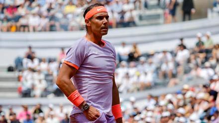 Rafa Nadal, en su último partido contra Hubert Hurkacz