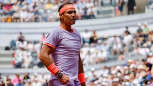 Rafa Nadal, en su último partido contra Hubert Hurkacz