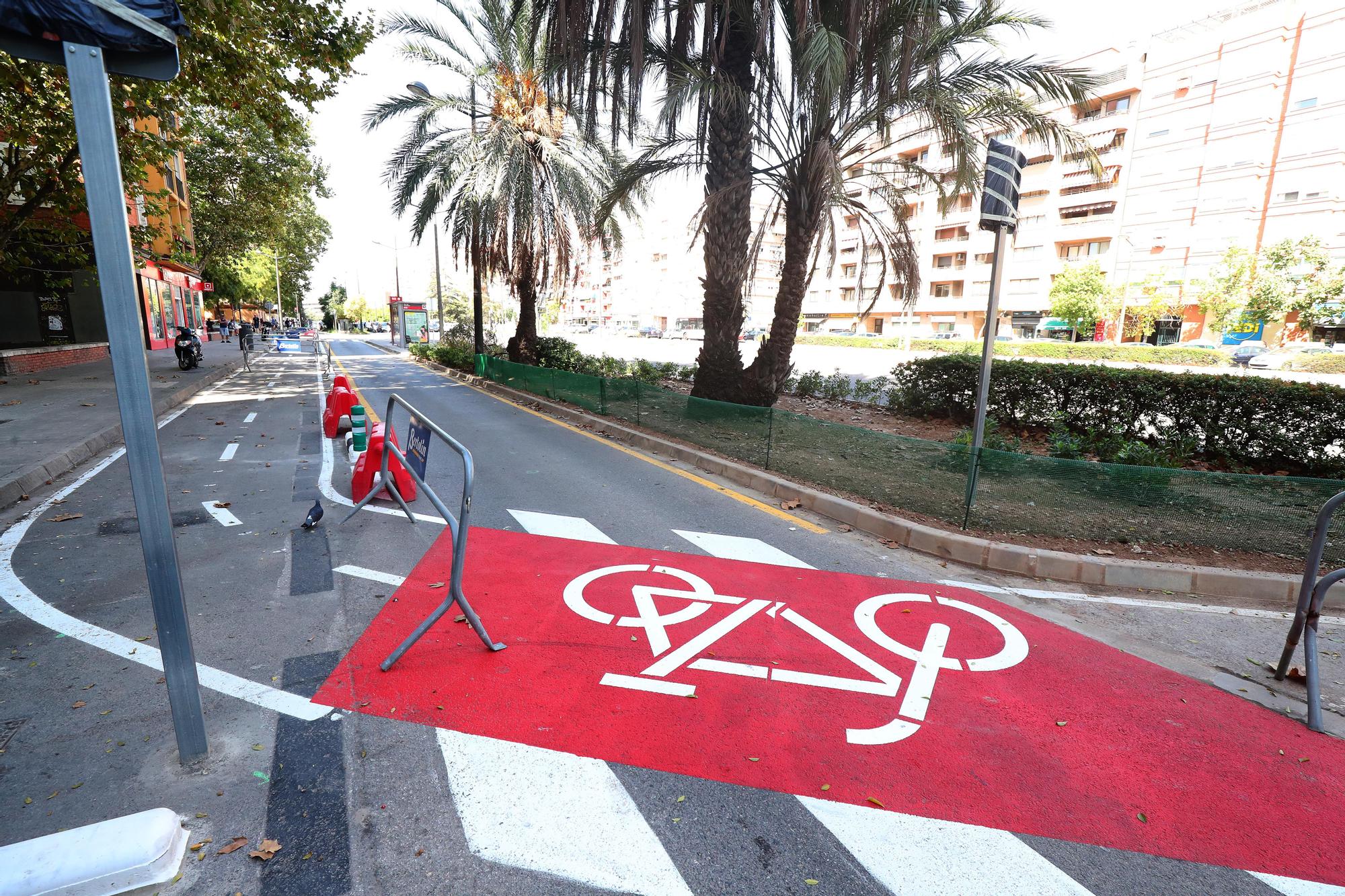 Así van las obras del carril bici de la Avenida del Cid