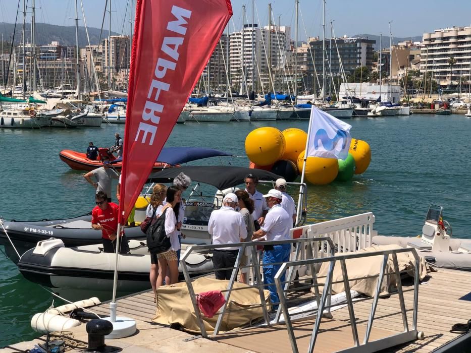 La infanta Elena y Victoria Federica en el Club Náutico de Palma