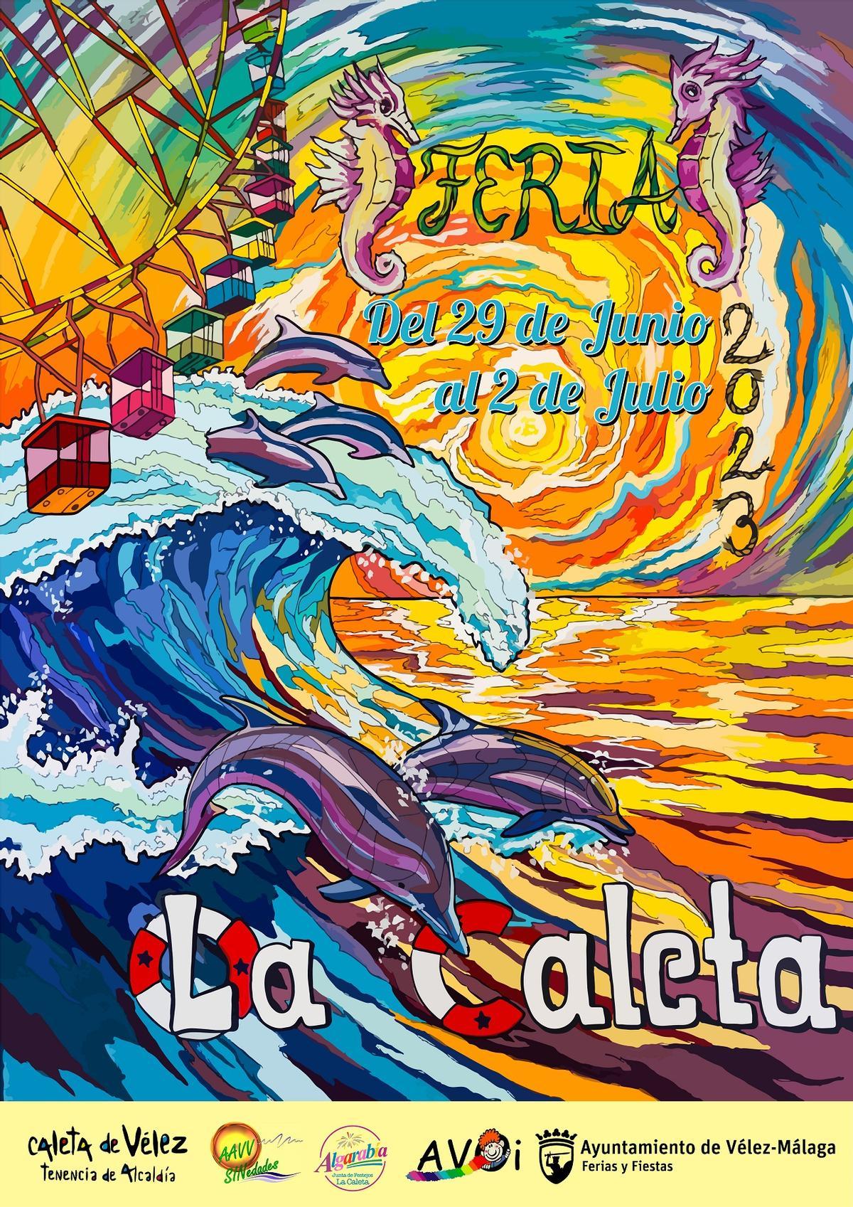 Cartel de la Feria de Caleta de Vélez 2023.