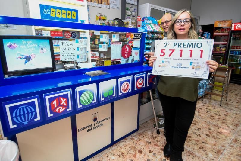 SEGUNDO PREMIO. CALLE GRANADERA CANARIA. LAS PALAMS DE GRAN CANRIA 16-11-18 LAS PALMAS DE GRAN CANARIA. Premios dela Loteria Nacional.   FOTOS: JUAN CASTRO.  | 16/11/2018 | Fotógrafo: Juan Carlos Castro