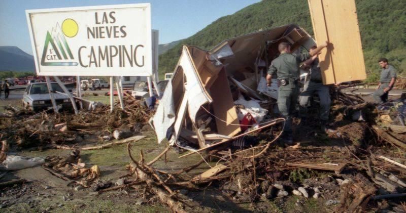 La tragedia de la riada en el camping de Biescas se saldó con 87 fallecidos y 183 heridos.