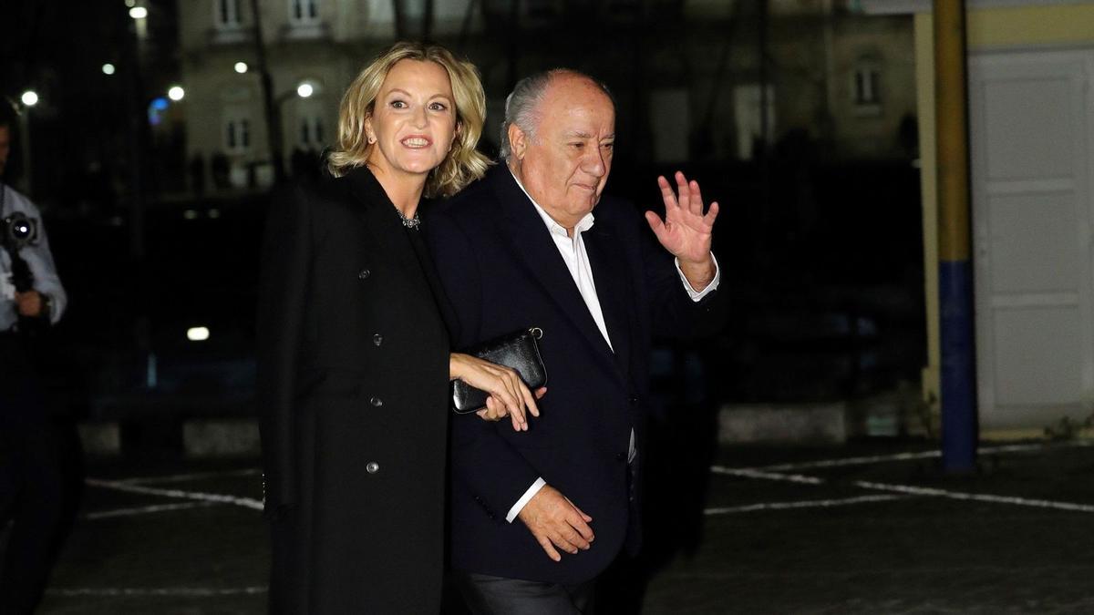 Flora Pérez y Amancio Ortega