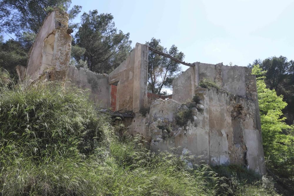 Obras de consolidación de los restos de la ermita de Sant Antoni de Xàtiva