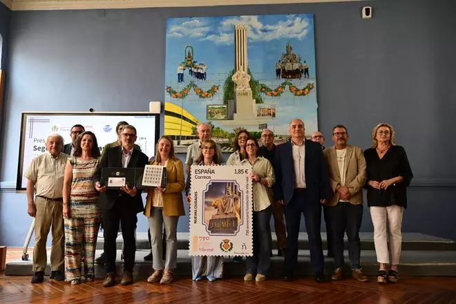 Correos presenta el sello dedicado al 750º aniversario de Vila-real