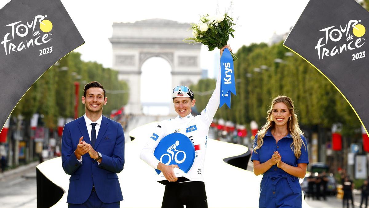 Pogacar, en el podio del Tour de Francia