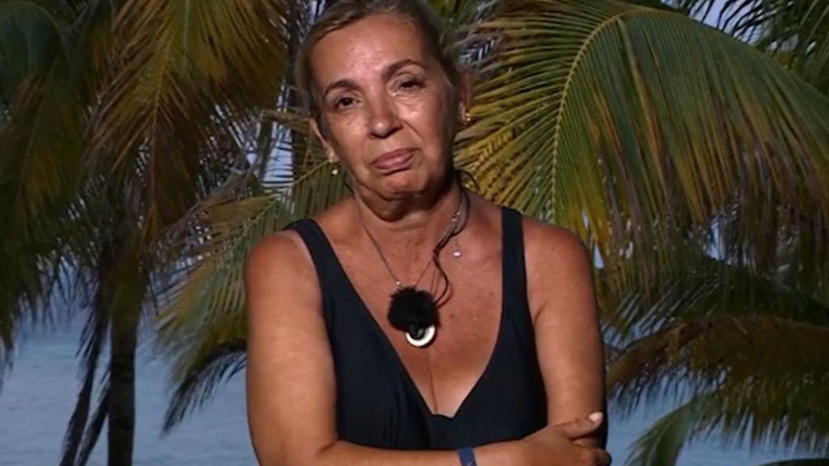 Carmen Borrego, durante la emisión de &#039;Supervivientes&#039;.