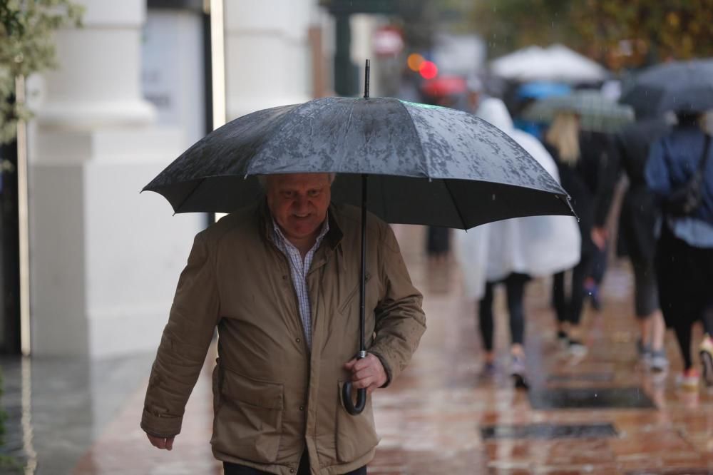 Fuertes lluvias en València