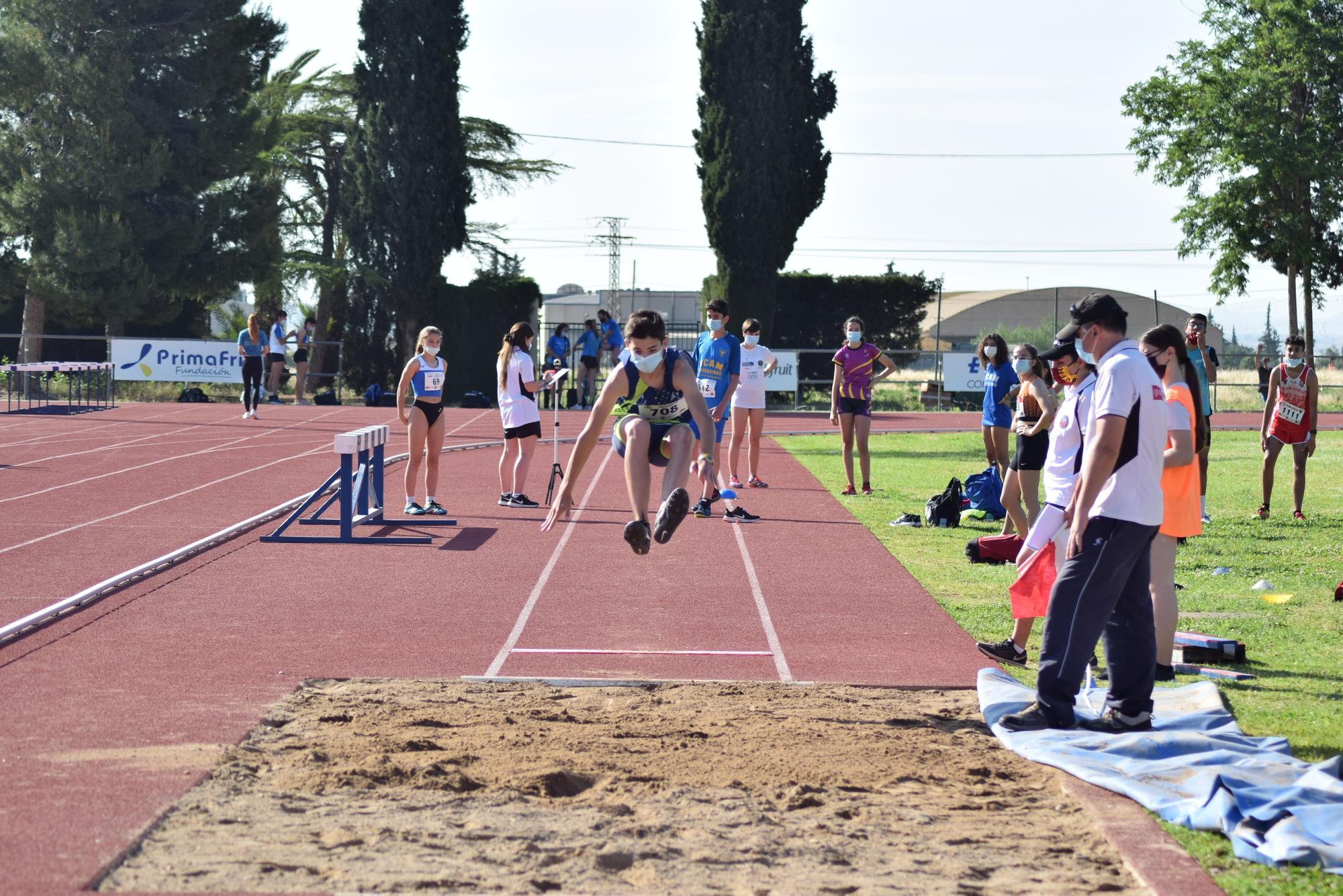 Control de atletismo en Alhama