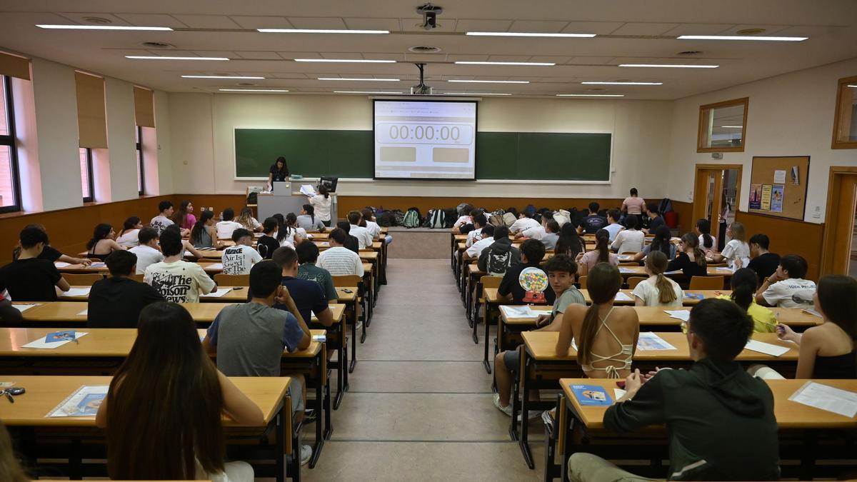 Exámenes de selectividad en la UJI el pasado mes de junio.
